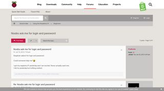 
                            7. Noobs ask me for login and password - Raspberry Pi Forums