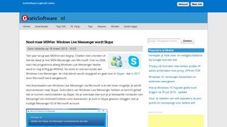 
                            12. Nooit meer MSN'en: Windows Live Messenger wordt Skype | Page 2 ...