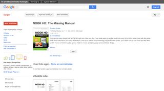 
                            10. NOOK HD: The Missing Manual