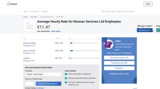 
                            5. Noonan Services Ltd Wages, Hourly Wage Rate | PayScale Ireland