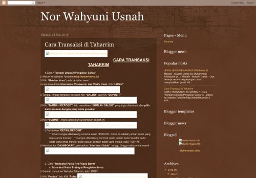 
                            13. Nor Wahyuni Usnah: Cara Transaksi di Taharrim