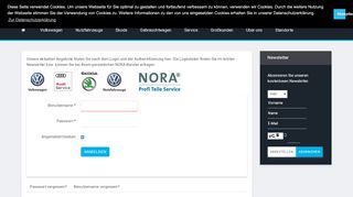 
                            12. NORA Login | Volkswagen Automobile Berlin