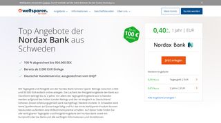 
                            7. Nordax Bank Festgeld & Tagesgeld Angebote • WeltSparen