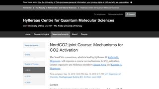 
                            9. NordCO2 joint Course: Mechanisms for CO2 Activation - ...