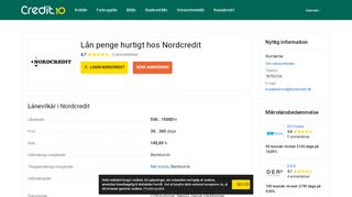 
                            4. Nordcredit Login ® Lån fra 500 kr op til 15000 kr ᐈ Min konto | Credit ...