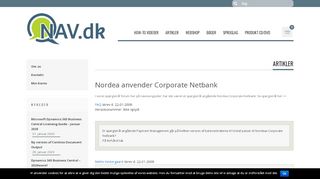 
                            12. Nordea anvender Corporate Netbank | NAV.dk