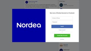 
                            7. Nordea Danmark - Netbank og Netbank konto-kik er desværre ...