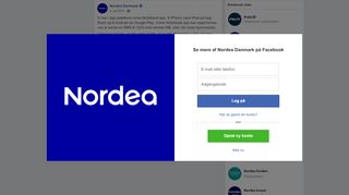 
                            6. Nordea Danmark - Vi har i dag opdateret vores Mobilbank... | Facebook