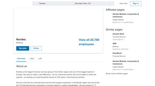 
                            9. Nordea | LinkedIn