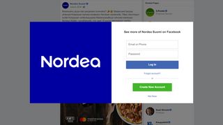 
                            12. Nordea Suomi - Maistuisiko pizza näin perjantain... | Facebook