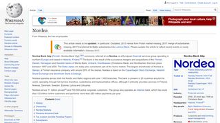 
                            10. Nordea - Wikipedia