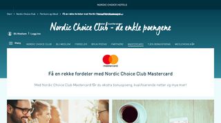 
                            7. Nordic Choice Club Mastercard | Nordic Choice