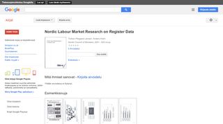 
                            8. Nordic Labour Market Research on Register Data