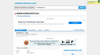 
                            7. nordicbits.eu at WI. Nordicbits.eu :: Login - Website Informer