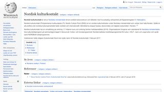 
                            10. Nordisk kulturkontakt – Wikipedia