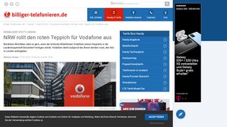 
                            9. Nordrhein-Westfalen rollt den roten Teppich für Vodafone aus