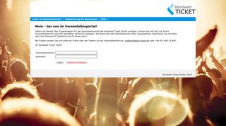 
                            1. Nordwest Ticket GmbH - Veranstalterportal