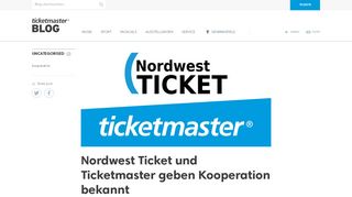
                            8. Nordwest Ticket und Ticketmaster geben Kooperation bekannt