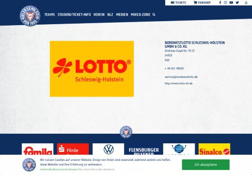 
                            11. NordwestLotto Schleswig-Holstein GmbH & Co. KG - Holstein Kiel