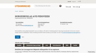 
                            10. NORGESBUSS AS AVD PERSVEIEN | utdanning.no