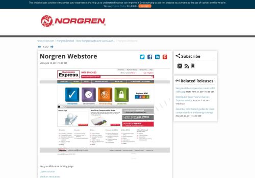
                            8. Norgren Webstore - Norgren Limited - Cision