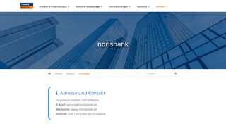 
                            7. norisbank: Adresse & Banken-Portrait (Details) - FinanceScout24