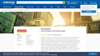 
                            13. Norisbank: Bewertungen und Erfahrungen der CHECK24 Kunden