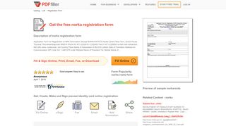 
                            7. Norka Registration Form - Fill Online, Printable, Fillable, Blank ...