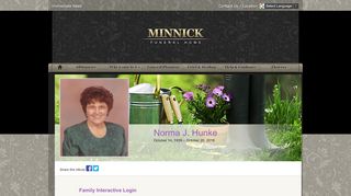 
                            13. Norma Hunke Login - West Point, Nebraska | Minnick Funeral ...