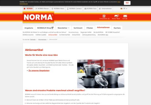 
                            3. NORMA - Ihr Lebensmittel-Discounter | Aktionsartikel