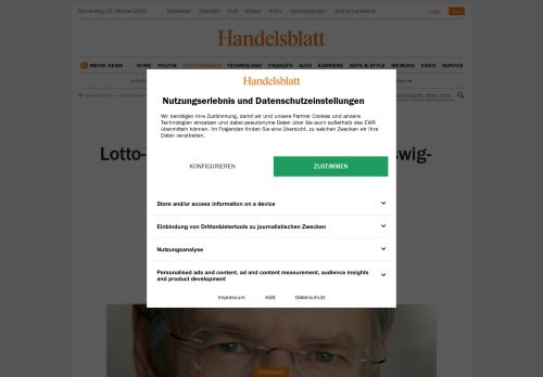 
                            6. Norman Faber: Lotto-Vermittler flüchtet nach Schleswig-Holstein