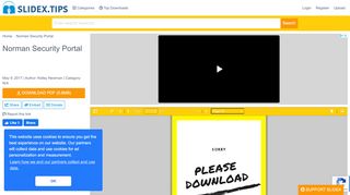 
                            5. Norman Security Portal - Documents Free Download PDF