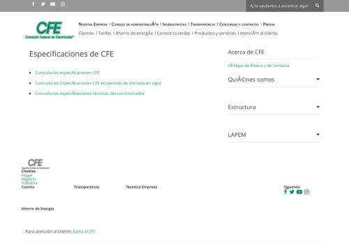 
                            9. Normas - CFE - Una empresa de clase mundial