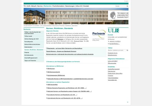 
                            9. Normen – Universitäts- und Landesbibliothek ... - Darmstadt