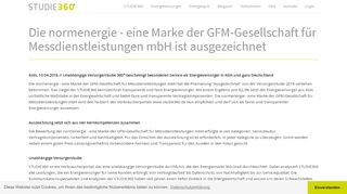 
                            8. normenergie - eine Marke der GFM-Gesellschaft für ... - STUDIE360