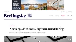 
                            3. Norsk opkøb af dansk digital markedsføring - Berlingske