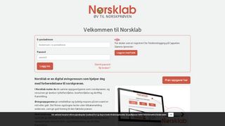 
                            1. Norsklab: Velkommen til Norsklab