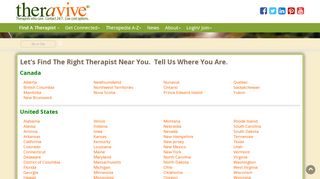 
                            5. North American Therapist Search. Find Counselors and ... - Theravive