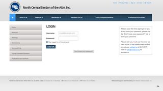 
                            8. North Central Section of the AUA | Login