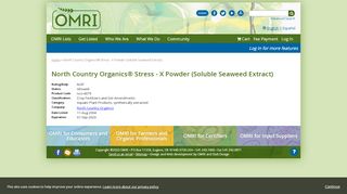 
                            8. North Country Organics® Stress - X Powder | Organic Materials ...