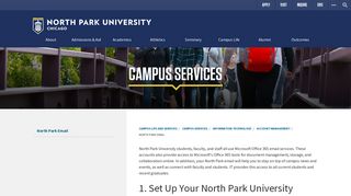 
                            5. North Park Email - North Park University