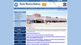 
                            9. North Western Railway / Indian Railways Portal
