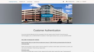 
                            6. Northern Arizona University - Customer Authentication - Parking Portal