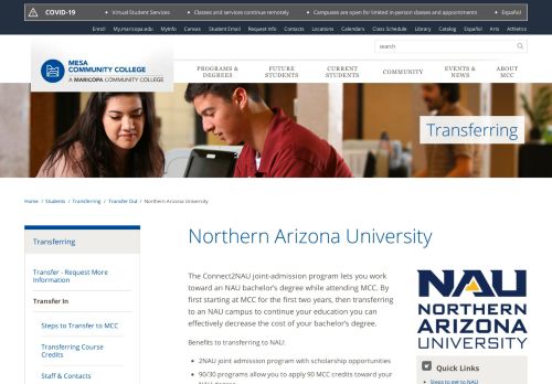 
                            8. Northern Arizona University | Transferring | Mesa Community College