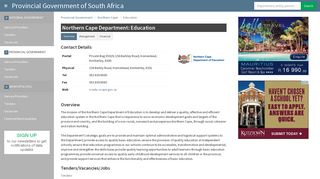 
                            5. Northern Cape Department: Education - Provincial Government