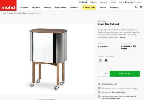 
                            8. Northern Loud Bar Cabinet | Mohd Design Shop