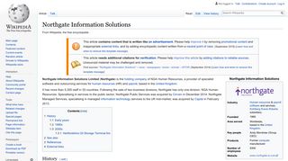 
                            2. Northgate Information Solutions - Wikipedia