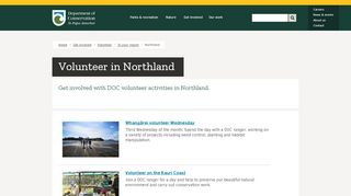 
                            6. Northland: Volunteer activities - DoC