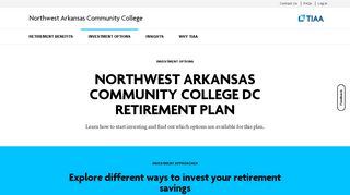 
                            12. Northwest Arkansas Community College | Investment Options - TIAA