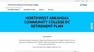 
                            11. Northwest Arkansas Community College | Retirement Benefits - TIAA